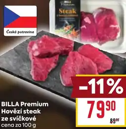 Billa BILLA Premium Hovězí steak ze svíčkové nabídka