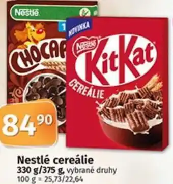 COOP TIP Nestlé cereálie nabídka