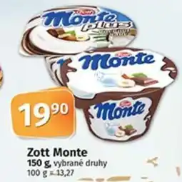 COOP TIP Zott Monte nabídka