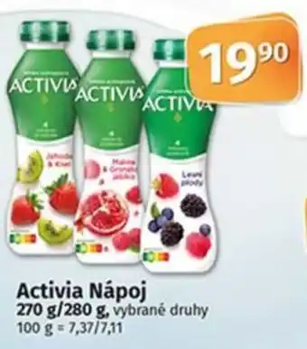 COOP TIP Activia Nápoj nabídka