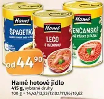 COOP TIP Hamé hotové jídlo nabídka