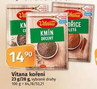 COOP TIP Vitana koření nabídka