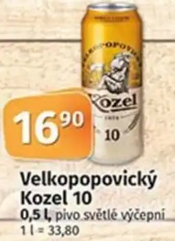 COOP TIP Velkopopovický Kozel 10 nabídka
