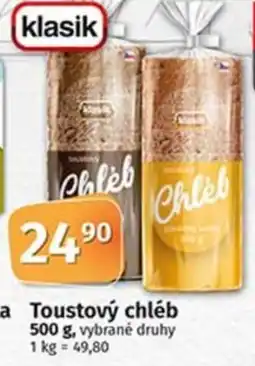 COOP TIP Toustový chléb nabídka