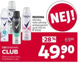 Rossmann Rexona nabídka