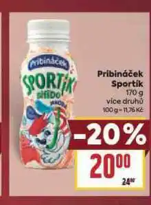 Billa Pribináček sportík nabídka