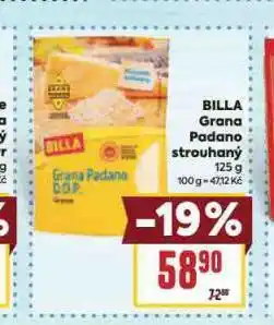 Billa Grana padano nabídka