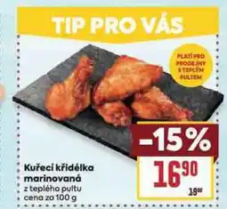 Billa Kuřecí křídélka marinovaná nabídka
