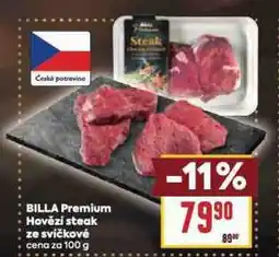 Billa Hovězí steak ze svíčkové nabídka