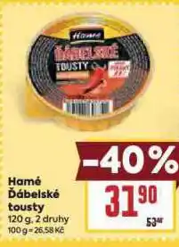 Billa Hamé ďábelské tousty nabídka