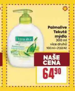 Billa Palmolive tekuté mýdlo nabídka