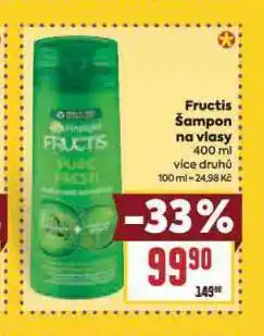 Billa Fructis šampon nabídka