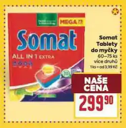 Billa Somat tablety do myčky nabídka