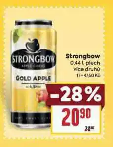 Billa Strongbow cider nabídka