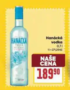 Billa Hanácká vodka nabídka