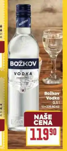 Billa Božkov vodka nabídka