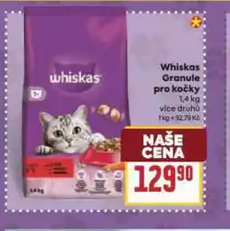 Billa Whiskas granule pro kočky nabídka