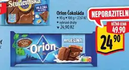 Albert Orion čokoláda nabídka