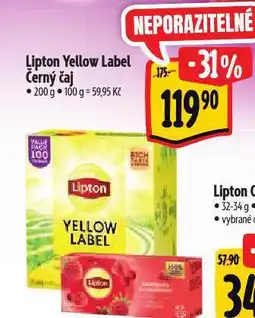 Albert Lipton čaj nabídka