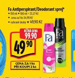 Albert Fa antiperspirant nabídka