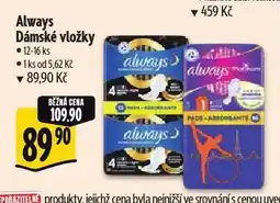 Albert Always dámské vložky nabídka