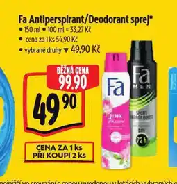 Albert Fa deodorant nabídka