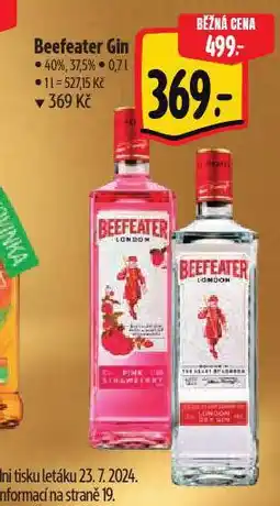 Albert Beefeater gin nabídka