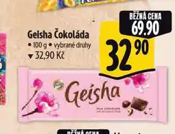 Albert Geisha čokoláda nabídka