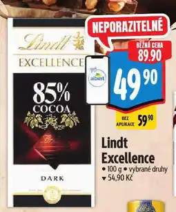 Albert Lindt excellence čokoláda nabídka