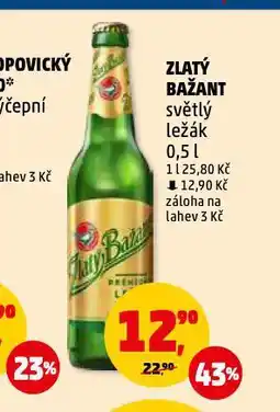 Penny Market Pivo zlatý bažant nabídka