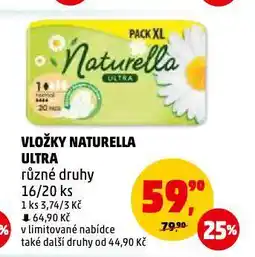 Penny Market Vložky naturella ultra nabídka