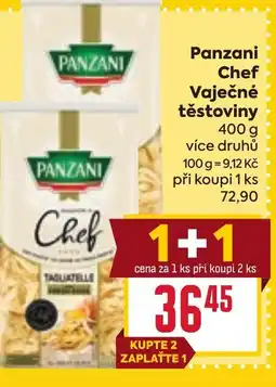 Billa Panzani Chef Vaječné těstoviny nabídka
