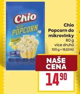 Billa Chio Popcorn do mikrovlnky nabídka