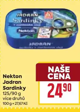 Billa Nekton Jadran Sardinky nabídka