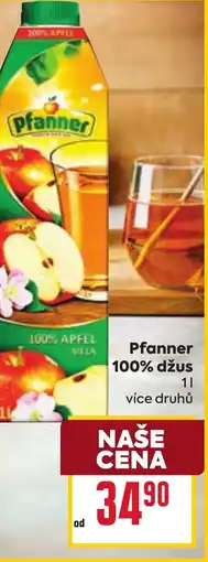 Billa Pfanner 100% džus 1L nabídka