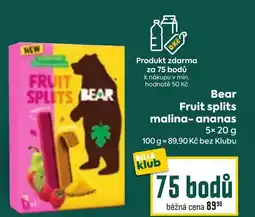Billa Bear Fruit splits malina- ananas nabídka