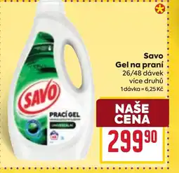 Billa Savo Gel na praní nabídka