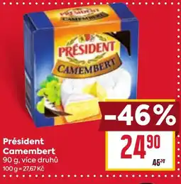 Billa Président Camembert nabídka