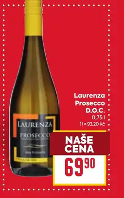 Billa Laurenza Prosecco D.O.C. 0.75L nabídka