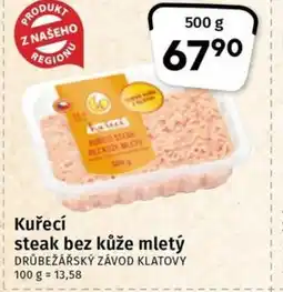 Coop Kuřecí steak bez kůže mletý nabídka
