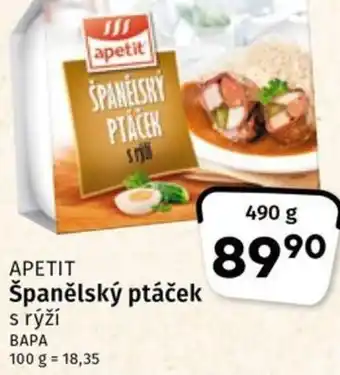 Coop APETIT Španělský ptáček nabídka