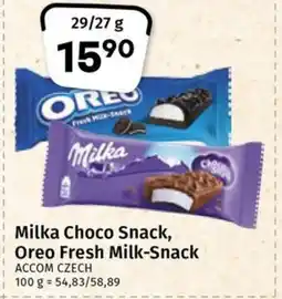 Coop Milka Choco Snack, Oreo Fresh Milk-Snack nabídka