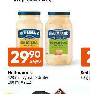 Terno Hellman´s tatarská omáčka, majonéza nabídka