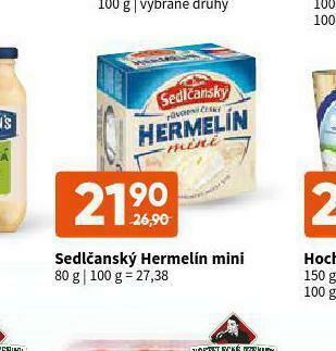 Terno Sedlčanský hermelín mini nabídka