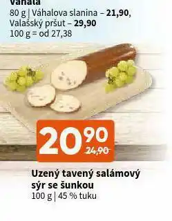 Terno Uzený tavený salámový sýr se šunkou nabídka