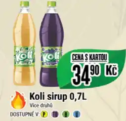 Tamda Foods Koli sirup 0,7L nabídka