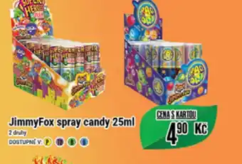 Tamda Foods JimmyFox spray candy 25ml nabídka