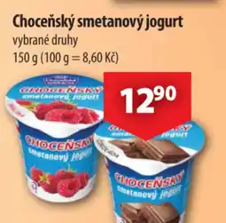 CBA Choceňský smetanový jogurt nabídka