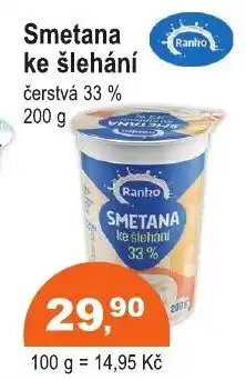 COOP DISKONT Smetana ke šlehání nabídka