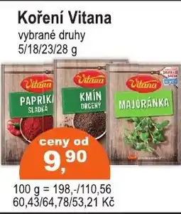 COOP DISKONT Koření Vitana nabídka